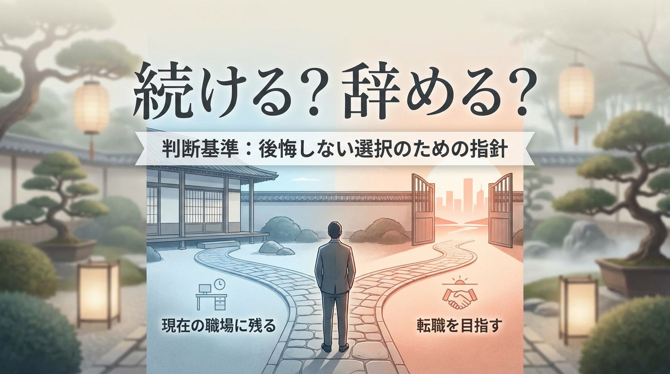 転職を後悔する理由ランキングと対処法｜再転職すべきケースの判断基準
