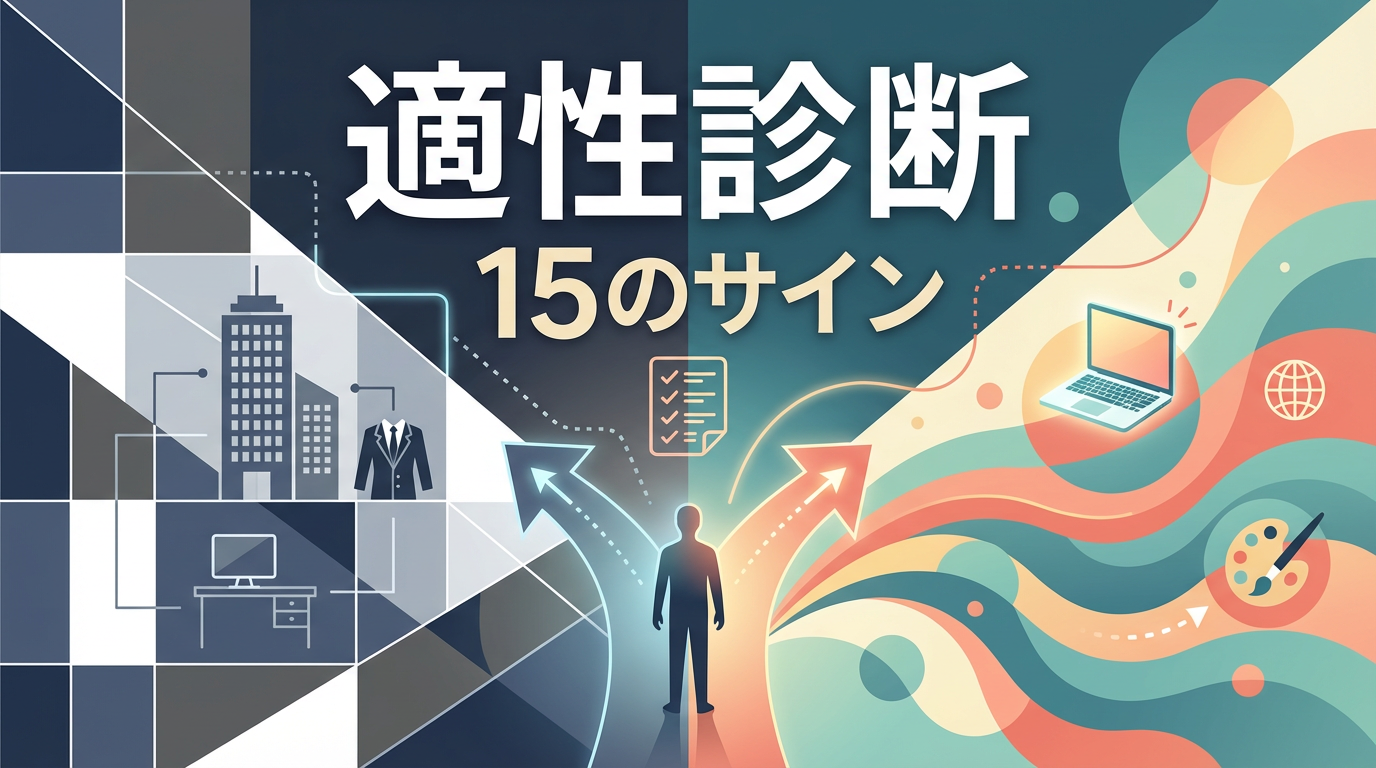 会社員に向いてない？診断チェックリスト＆次のキャリア選択肢