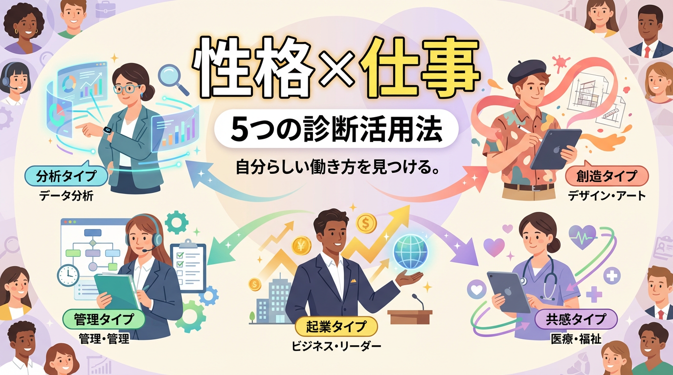性格診断で仕事を選ぶ｜科学的根拠に基づくキャリア設計