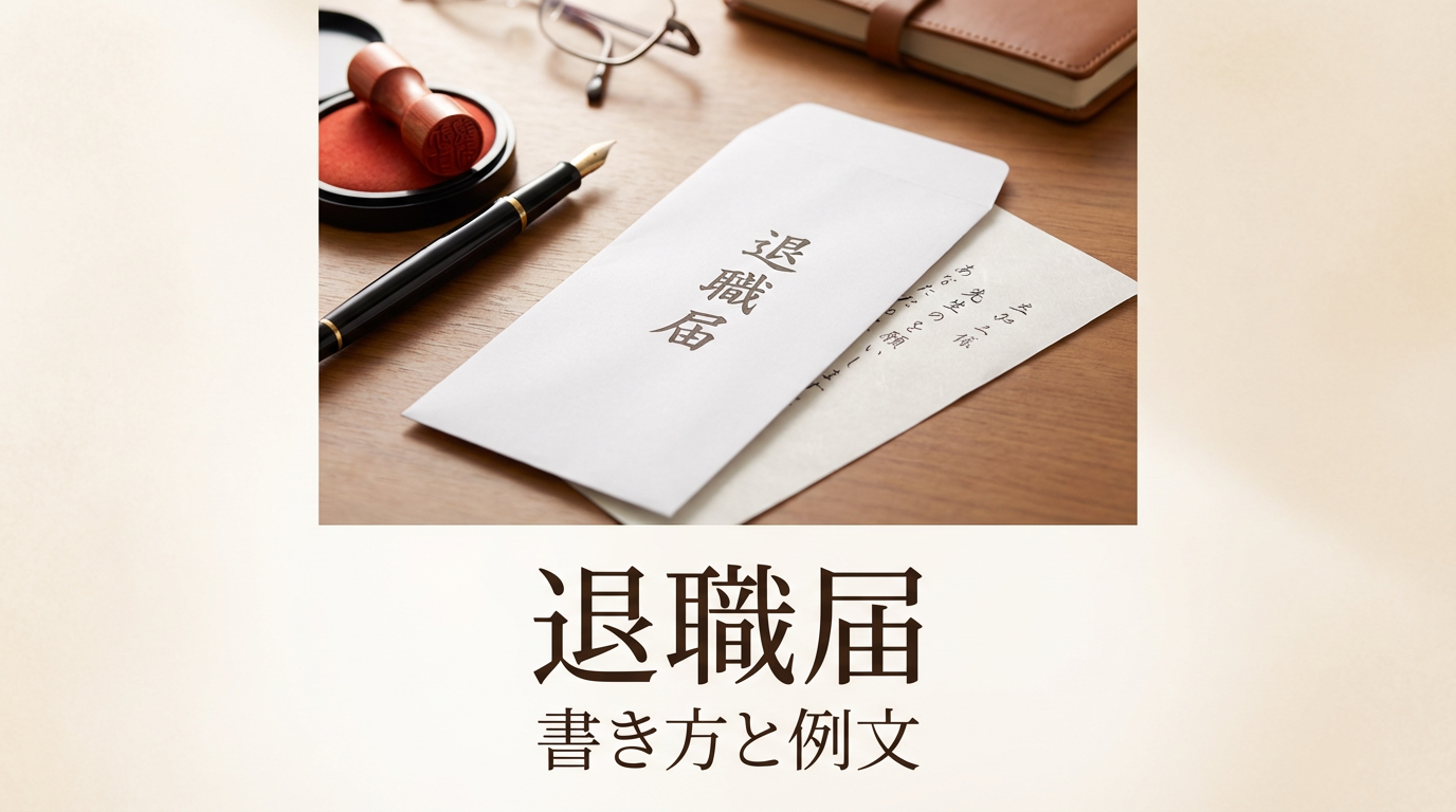 退職届の書き方と出し方｜テンプレート・退職願との違い・提出タイミング
