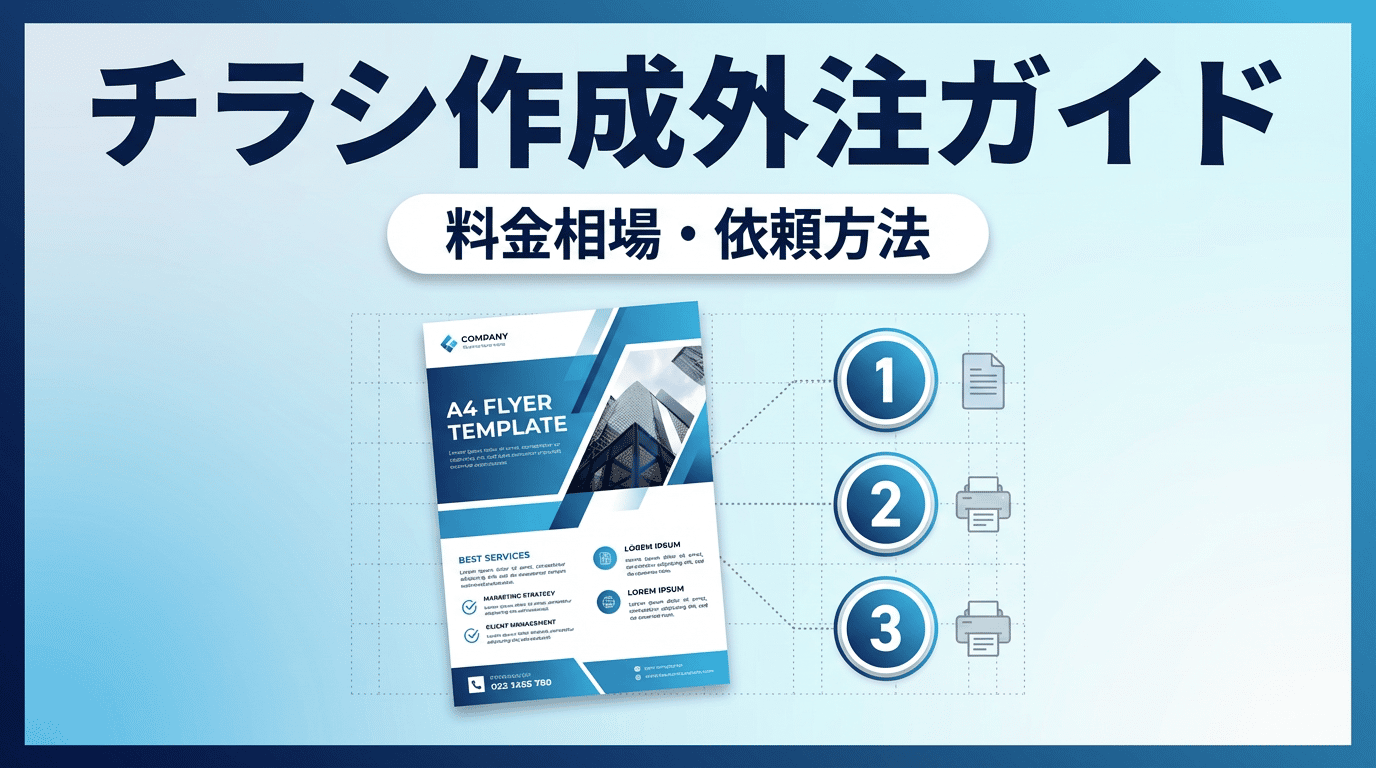 チラシ作成を外注する方法|デザイン料金・依頼の流れ・おすすめ