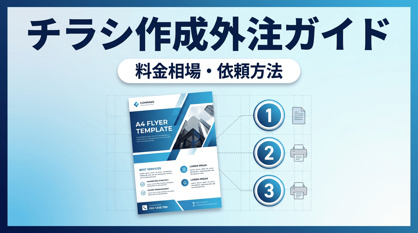 チラシ作成を外注する方法|デザイン料金・依頼の流れ・おすすめ