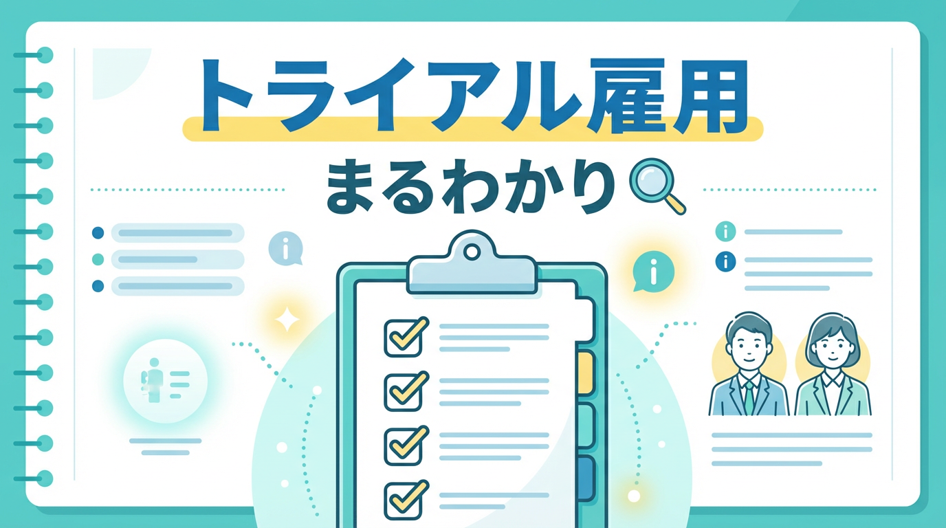 トライアル雇用とは?制度の仕組み・条件・お試し転職との違いを徹底解説