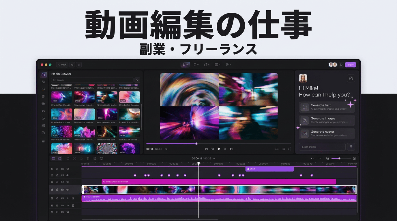 動画編集の仕事内容と求人の探し方|フリーランス・副業向け